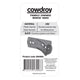 Cowdroy Black Sliding Track Door Stop - 60mm Nylon - Wall Protection