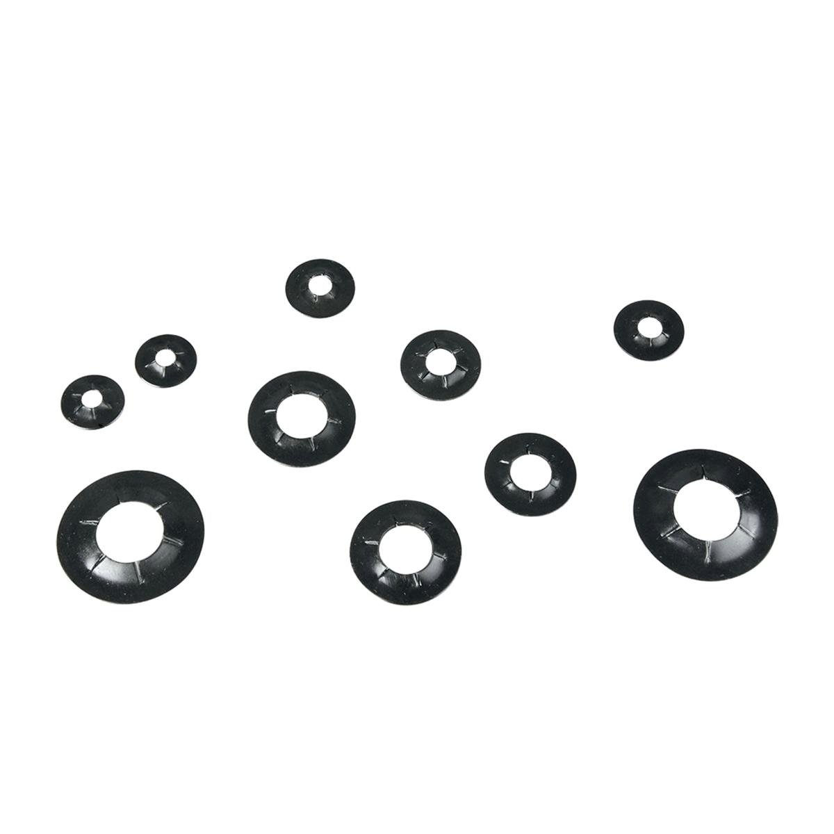 Pinnacle Assorted Shaft Rings 4mm–12mm – Black – 12 Pack – Auzzi Store