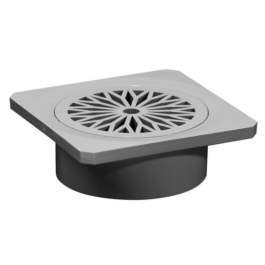 Holman 90mm Storm Grate - Silver ABS - Durable - Indoor/Outdoor Use - Auzzistore