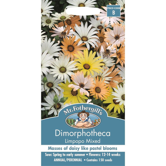 Mr Fothergill Dimorphotheca Limpopo Mixed Seeds 45cm Drought Tolerant - Auzzistore