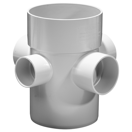 Holman Riser Junction 100x50mm UPVC Sewer Vent 88 Degree Durable - Auzzistore