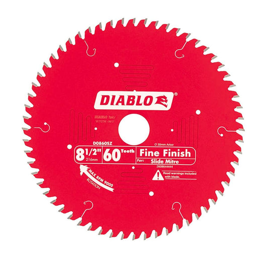 Diablo 216mm Fine Finish Circular Saw Blade - 60 Teeth - Red