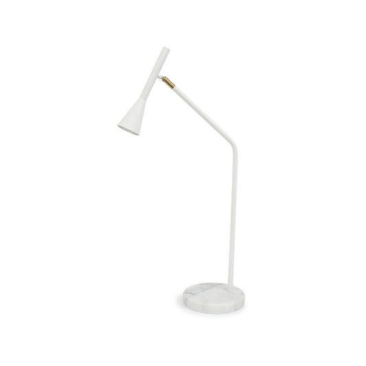 Home Design White Svelte Desk Lamp - Contemporary Task Lamp 365mm x 645mm