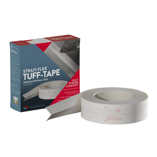 Strait-Flex Tuff Tape Heavy Duty Drywall Tape - 0.6kg - 73mm x 73mm - Resists Cracking - Auzzistore