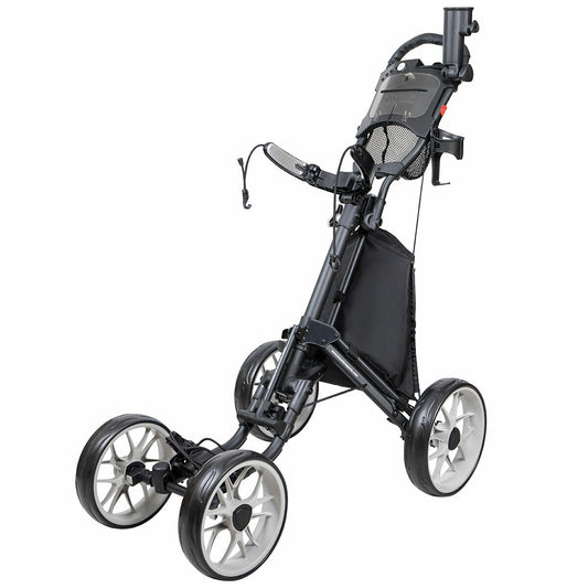 Incontro Sports CaddyCruiser One-Click Folding 4 Wheel Golf Push Carts - Auzzistore