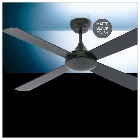 Arlec Boston II Ceiling Fan - 130cm Matte Black - Plywood - Quiet – view 2