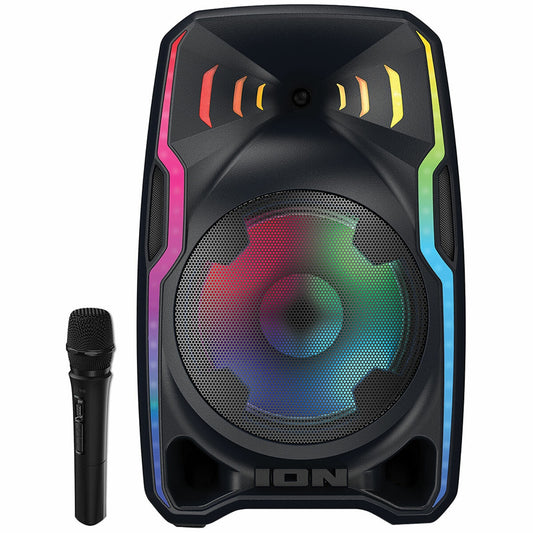ION Audio Total PA Apex Bluetooth Speaker - 12 LED Modes, Wireless Mic, Portable - Auzzistore
