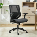 TrueWellness All Mesh Mid-Back Chair 52913-BLK Black Breathable Mesh