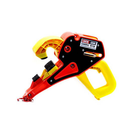 Lock Jaw Ladder Grip Ladder Safety Device - 140mm x 150mm x 265mm - Red/Yellow