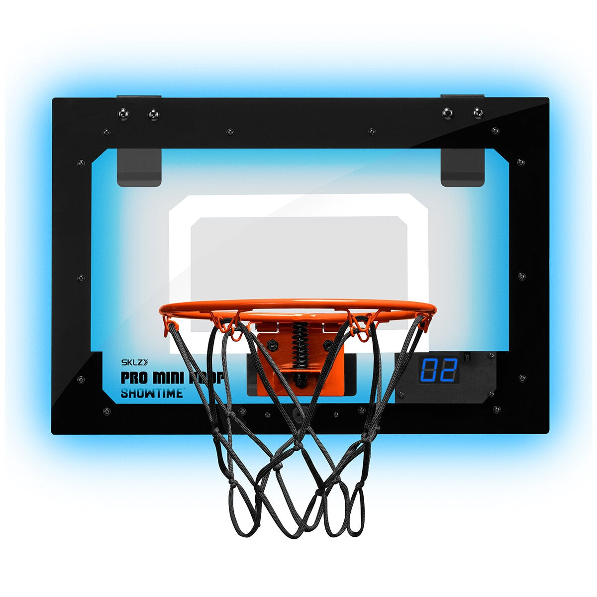 SKLZ Pro Mini Hoop Basketball Set with LED Lights, 460mm Backboard, Includes Pump - Auzzistore