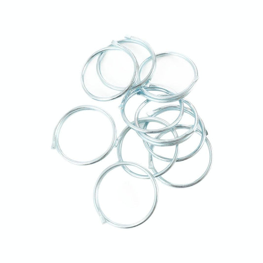 Windoware Curtain Ring - 25mm - Metallic - Zinc - 10 Pack - Auzzistore