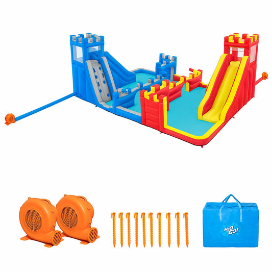 H2OGO! Fort Soakington Mega Water Park 6.13M x 4.53M x 2.54M with Slides & Water Blasters – view 2