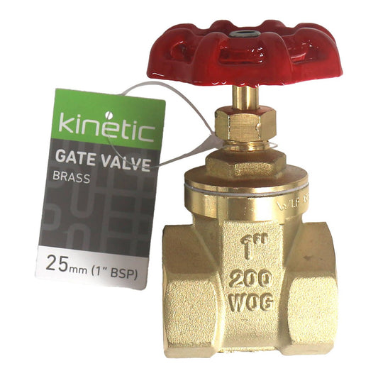 Kinetic Brass Universal Thread Gate Valve - 25mm - Durable Water Control – view 2 - Auzzistore