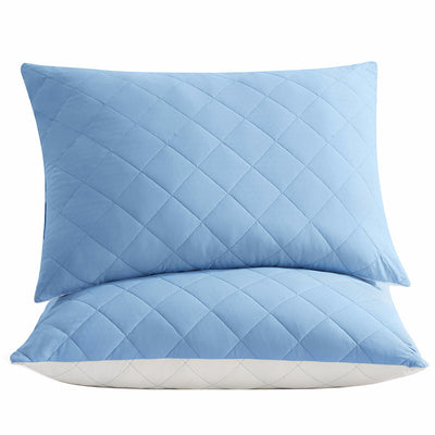 Hotel Grand Breathable Extra Cooling Pillow 2 Pack PCM White/Blue K222220