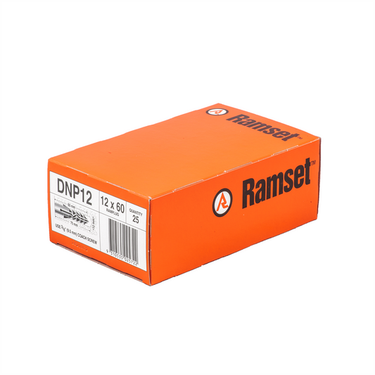 Ramset Ramplug - 12 x 60mm - Nylon - Light Duty - 25 Pack - Auzzistore