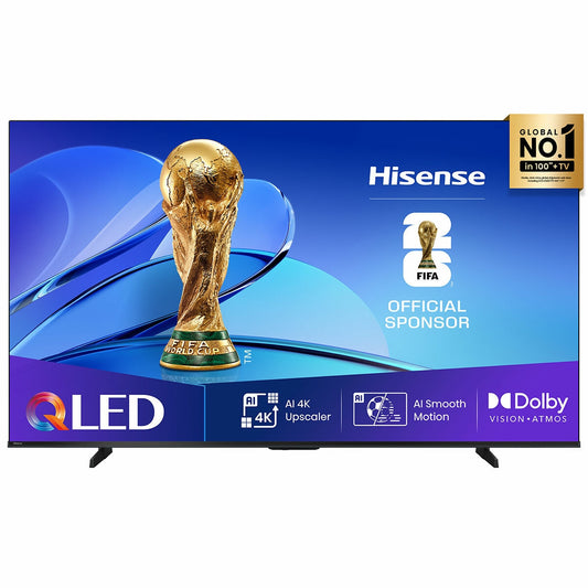 Hisense 50 Inch Q6QAU 4K QLED Smart TV - Dolby Vision, Dolby Atmos, AI Upscaler