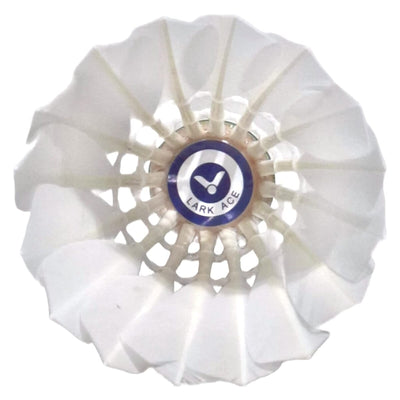 Victor Lark Ace Shuttlecock 12 x 2 Pack Standard White Feather Stable