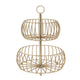 over&back Golden Fruit Basket 2 Tier