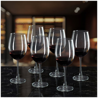 Wine Glasses Party Pack Capacity 470ml Clear Glass Set of 18 Dishwasher Safe