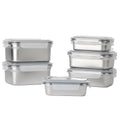 Neoflam 304 Stainless Steel Microwavable Containers 12-Piece Set Silver