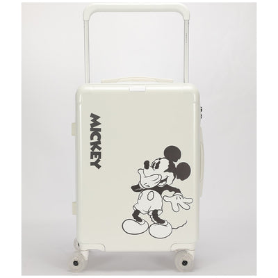Disney Mickey Cabin Trolley Case 55cm Lightweight TSA Polycarbonate White
