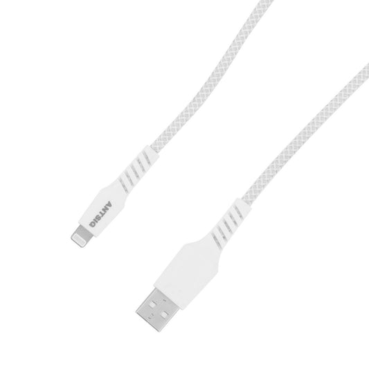 Antsig 2m Braided Lightning to USB A Cable - Durable Charging Solution