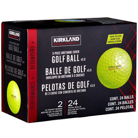 Kirkland Signature V3.0 Yellow Golf Ball 24 Pack - Auzzistore