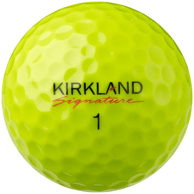 Kirkland Signature V3.0 Soft-Feel Urethane Golf Balls 24 Pack Neon Yellow