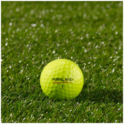 Kirkland Signature V3.0 Soft-Feel Urethane Golf Balls 24 Pack Neon Yellow