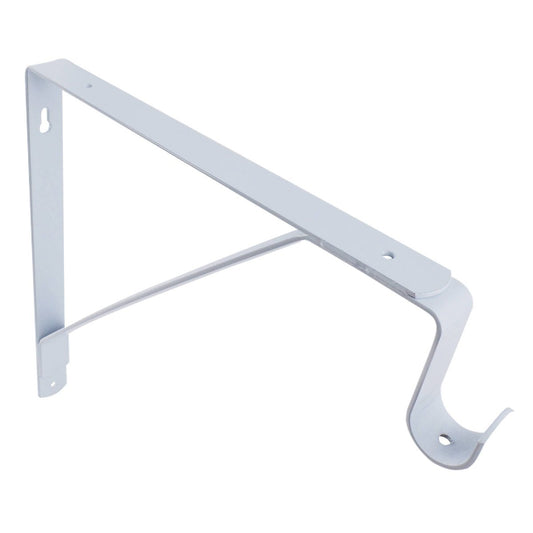Carinya Closet Rod Bracket 305x265x25mm White Steel Heavy-Duty - Auzzistore