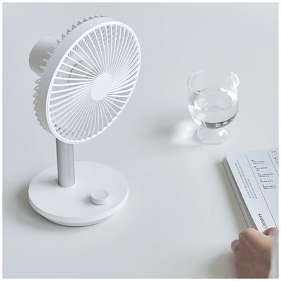 Lumena Fan Stand 4 Cordless Rechargeable (2 Pack) White/Green 5000mAh 6W