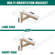 Carinya Stayed Bracket - 210 x 170mm - Raw Pine - DIY Design