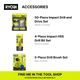 Ryobi 18V ONE+ Impact Driver Tool Only - 240Nm Torque - LED Light