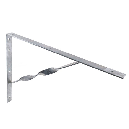 Carinya Heavy Duty Twisted Stay Bracket 500x400mm Galvanised Steel - Auzzistore