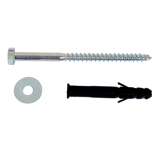 Rapid M10 Concrete Anchor Screw 3 Pack - 150mm - Galvanised Steel - Secure Hold - Auzzistore