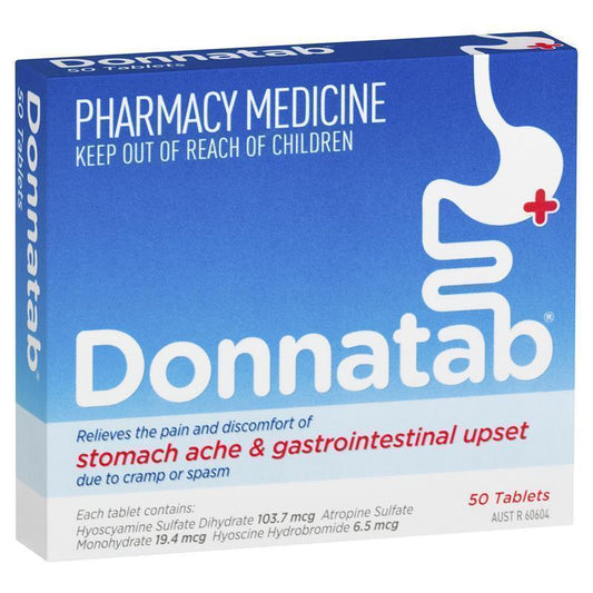 Donnatab Tablets 50 - Stomach Pain Relief-Auzzi Store
