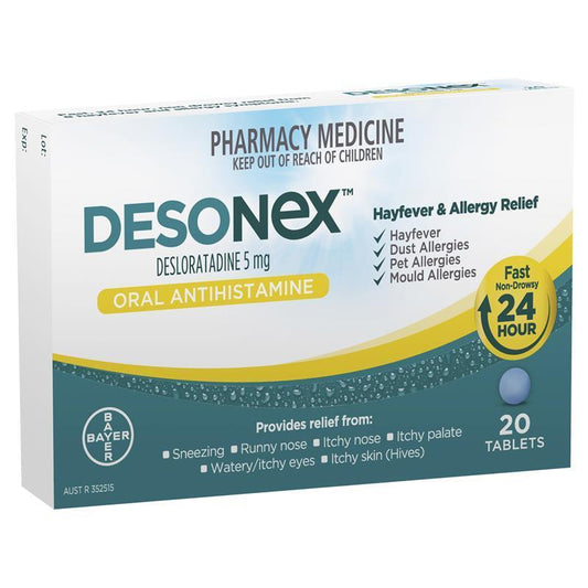 Desonex Allergy & Hayfever Relief Tablets - 5mg, 20 Tablets