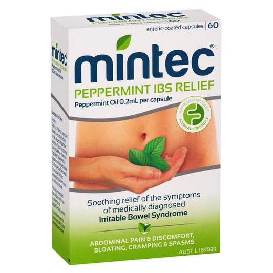 Mintec Peppermint IBS Relief - 60 Capsules-Auzzi Store