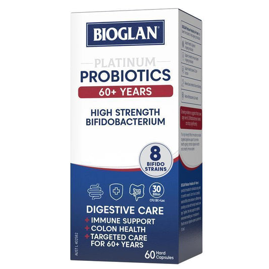 Bioglan Platinum Probiotics 30B CFU for 60+ Adults - 60 Capsules
