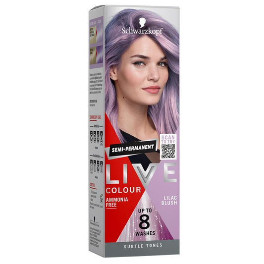 Schwarzkopf LIVE Colour Pastels Lilac Blush - Semi Permanent 75ml