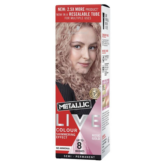Schwarzkopf Live Colour Metallic - Rose Gold 75ml - Auzzistore