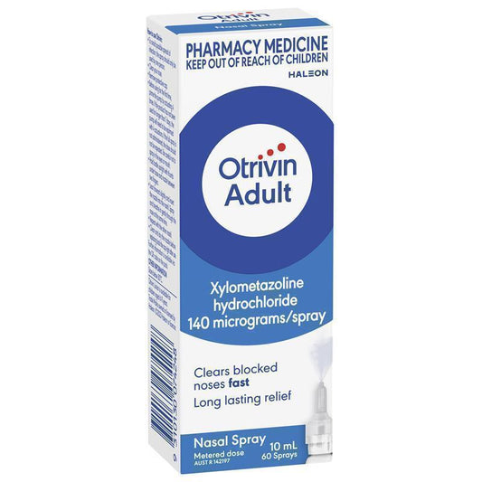 Otrivin Adult Nasal Spray 10ml - Fast Relief for Nasal Congestion-Auzzi Store