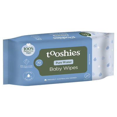 Tooshies Baby Wipes Pure Water - 70 Pack
