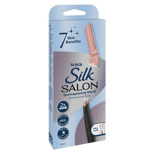 Schick Silk Salon Dermaplaning Wand Kit with 2 Blades