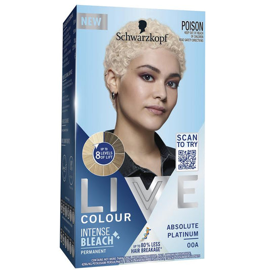 Schwarzkopf Live Colour Permanent Intense Bleach Absolute Platinum 00A - 50ml