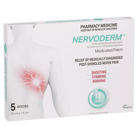 Nervoderm Lignocaine 5 Dermal Patch - 5 Pack - Auzzi Store