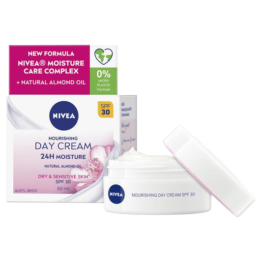 NIVEA Daily Essentials Nourishing Face Moisturiser SPF30 50ml - Deeply Nourishing Hydration-Auzzi Store