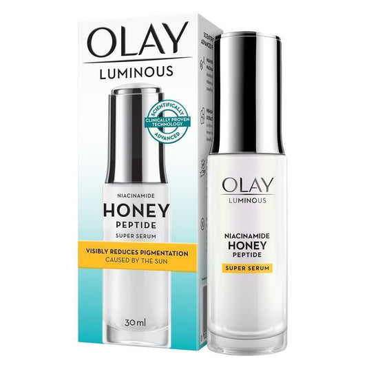 Olay Luminous Niacinamide Honey Peptide Super Serum 30ml - Reduces Sun Pigmentation