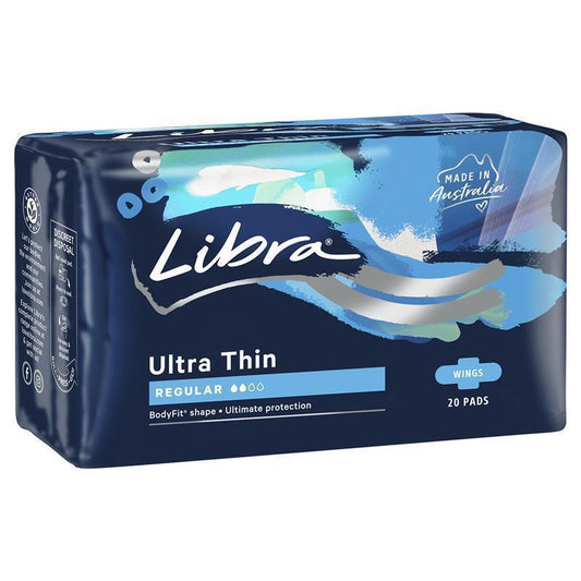 Libra Ultra Thins Pads with Wings Regular - 20 Pack-Auzzi Store