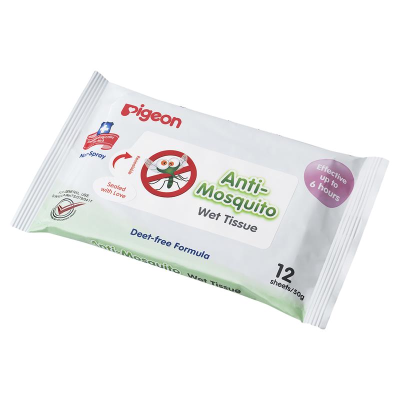 Pigeon Anti Mosquito Wipes 12 Pack - Gentle Insect Protection